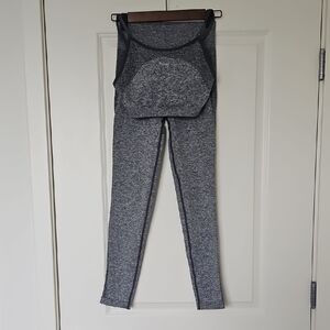 Gymshark Gray High-Waisted Leggings And Sports Bra Set